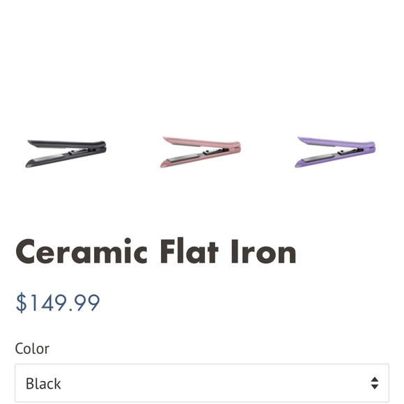 NWT Adagio Not so Mini flat iron- black - Picture 3 of 16